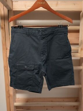 Men's Zanerobe Black Cargo Shorts with Utility Pocket